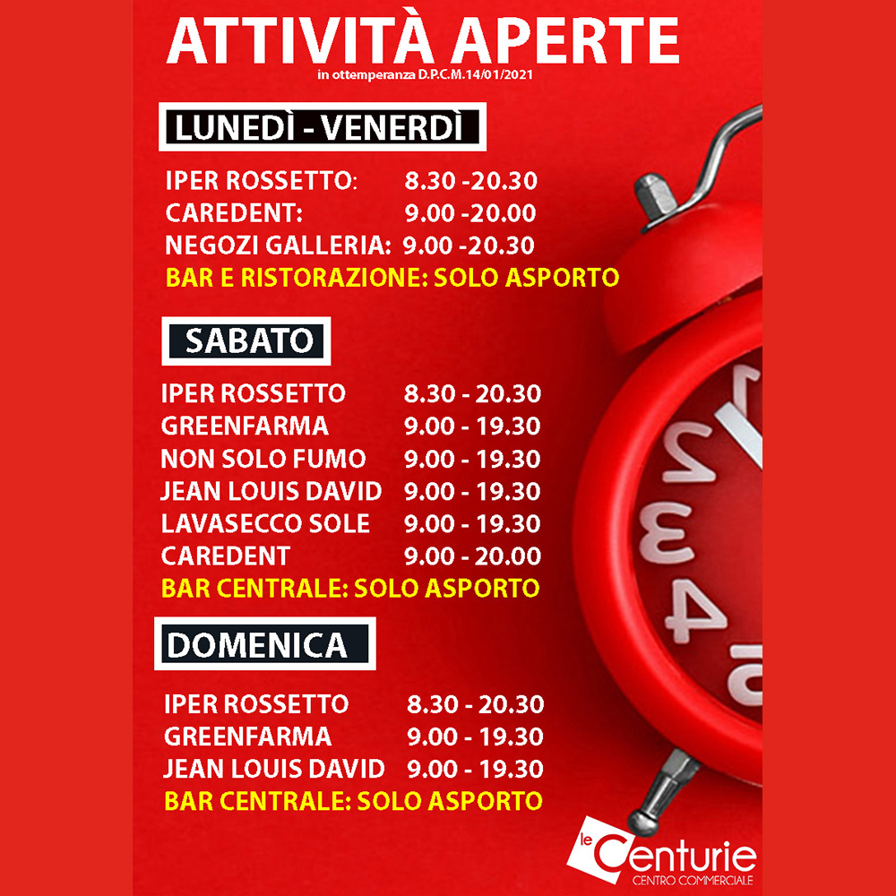 Ecco l'aggiornamento delle attività aperte!