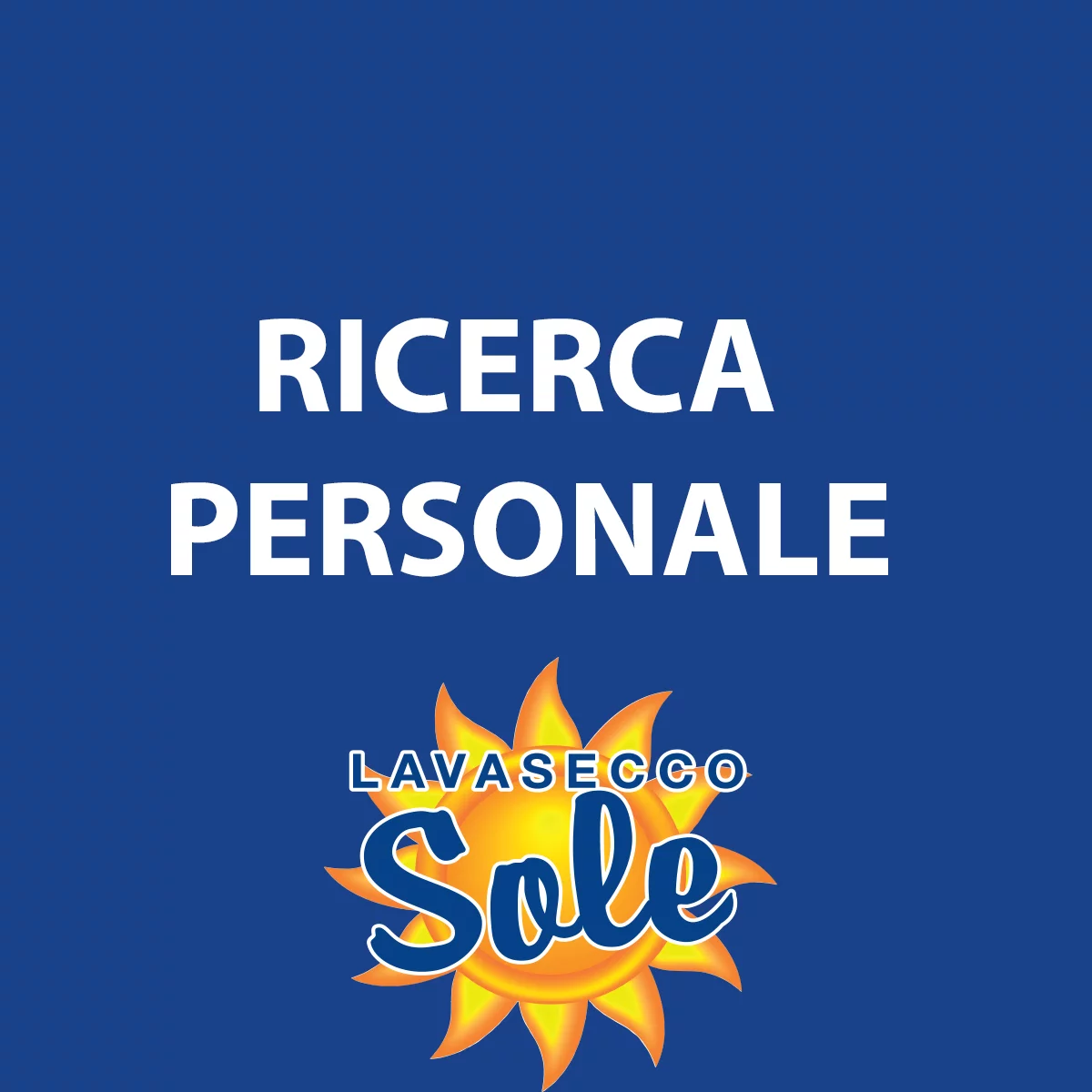 Lavasecco Sole cerca personale!