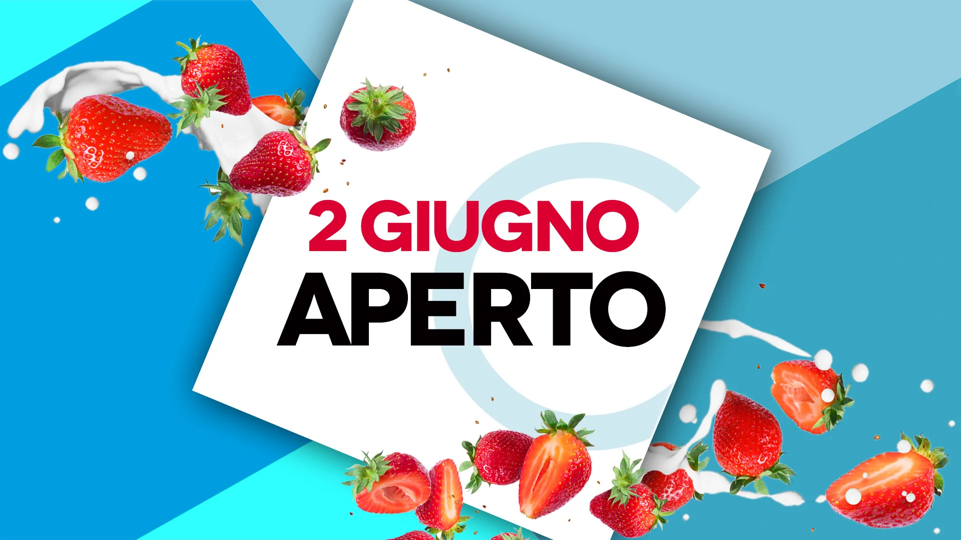 2 giugno: siamo aperti!