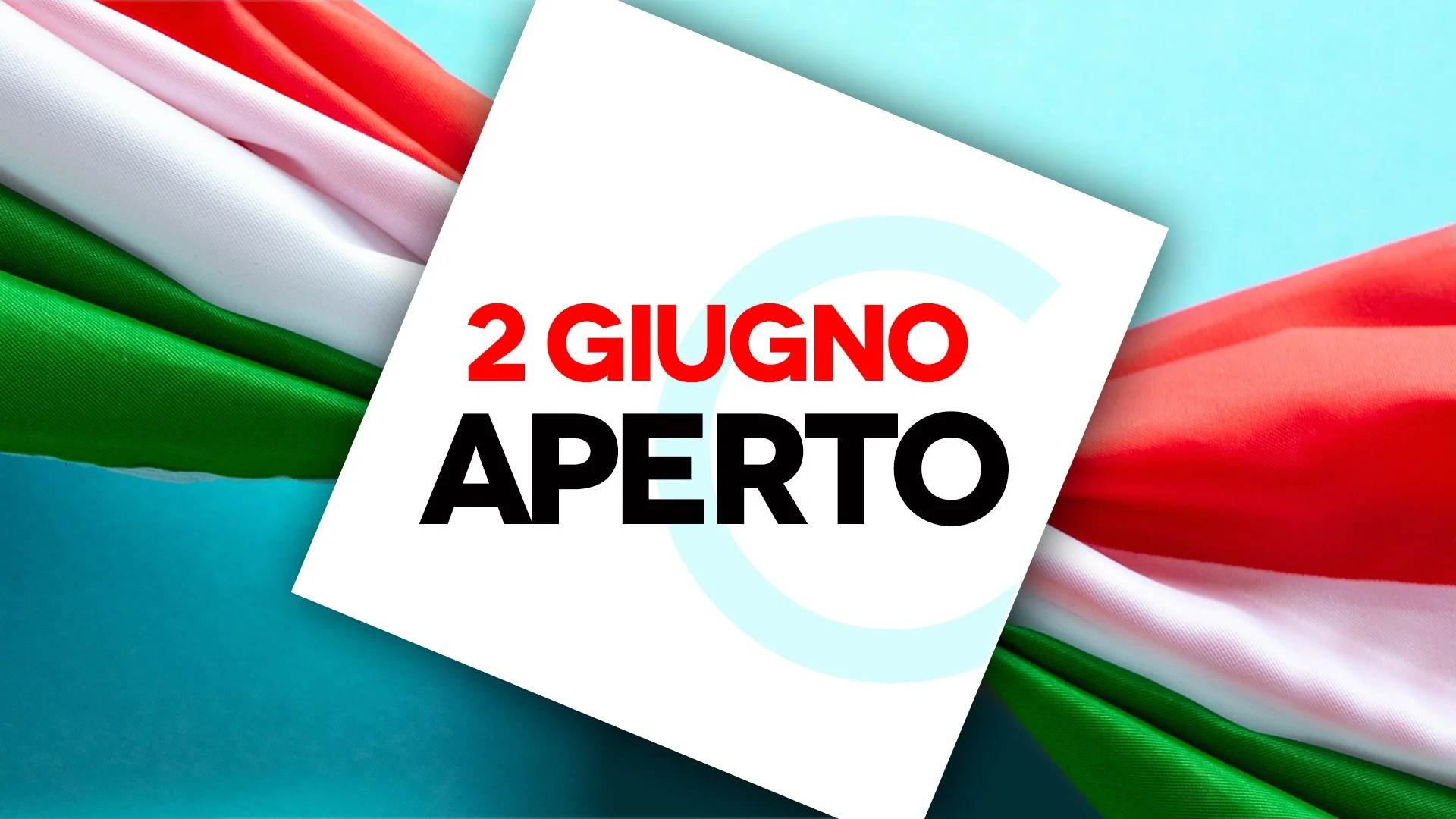 02 giugno: siamo aperti!