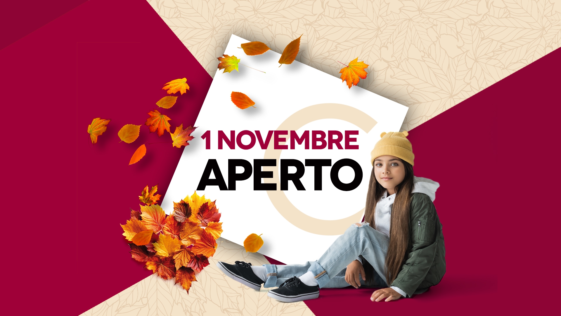 1° novembre: siamo aperti!